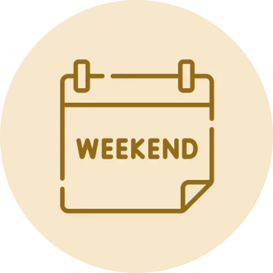 Weekend holidaymakers